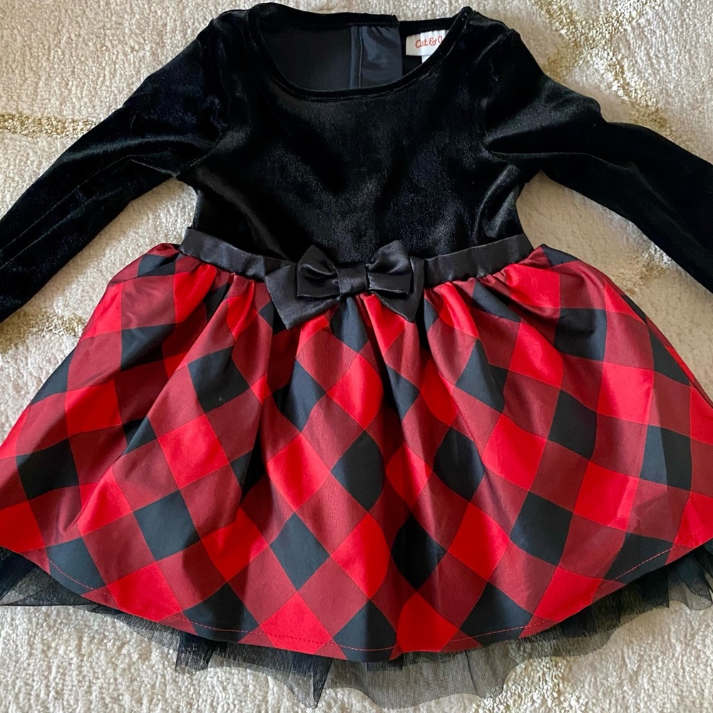 12M Cat & Jack Holiday Dress! LIKE NEW! Only used once for pictures!